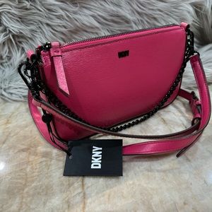 DKNY BRYANT PARK DEMI BAG, Crossbody, Shoulder Bag. Raspberry New with tags.